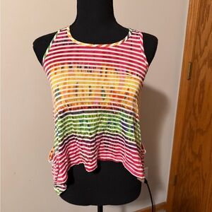 Route 66 Colorful Striped Sleeveless Top size 10/12